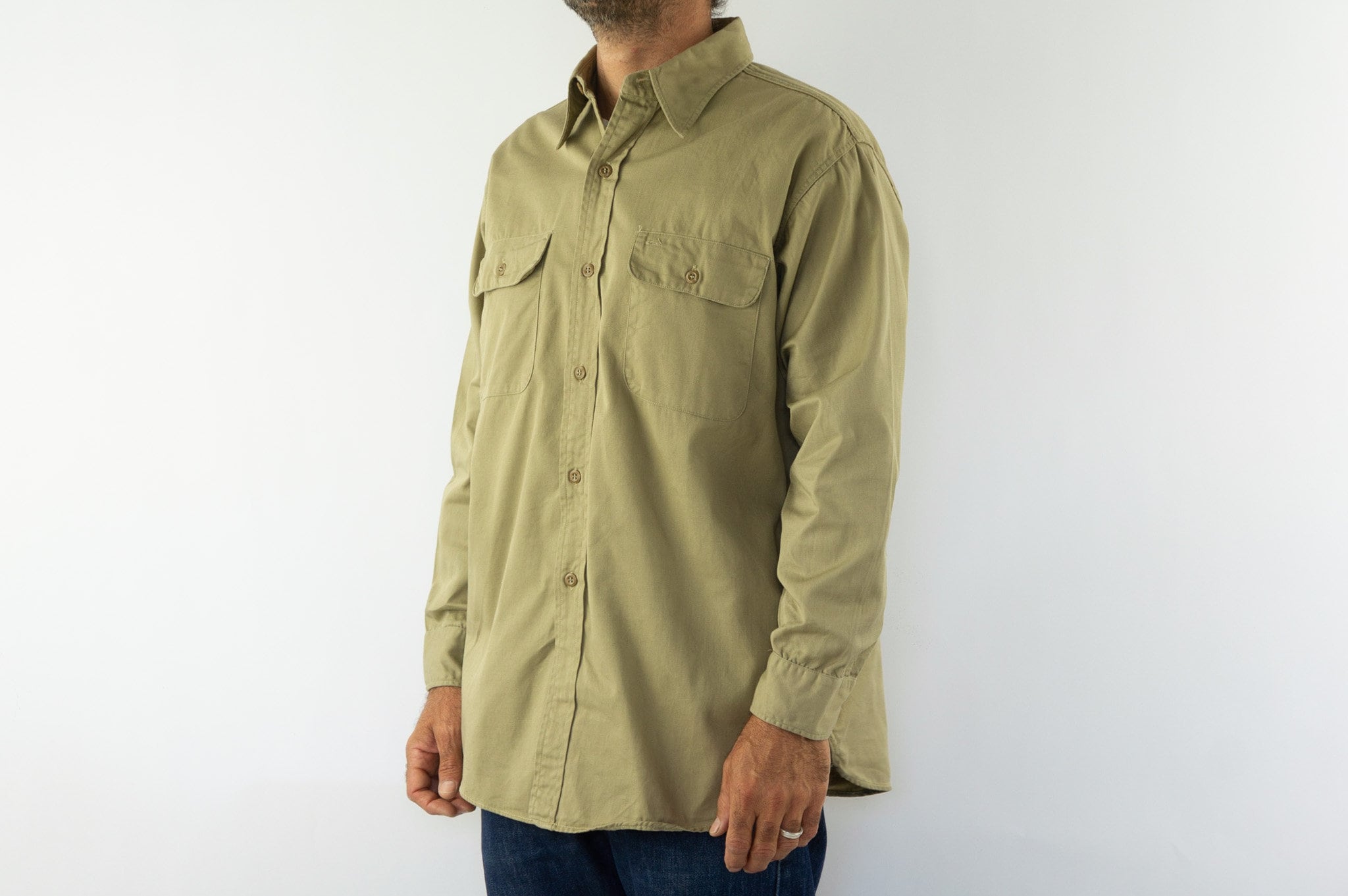 Big Yank | Vintage Work Shirt | 1950s | 100% Cotton Twill Big Yank | Vintage Work Shirt | 1950s | 100% Cotton Twill