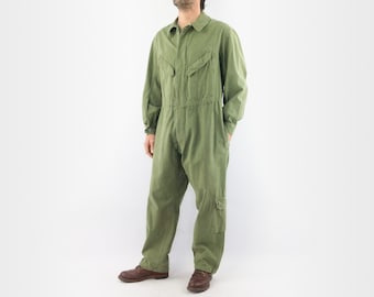 Vintage WWII US Army HBT Coveralls ~ S ~ Military / Work Wear