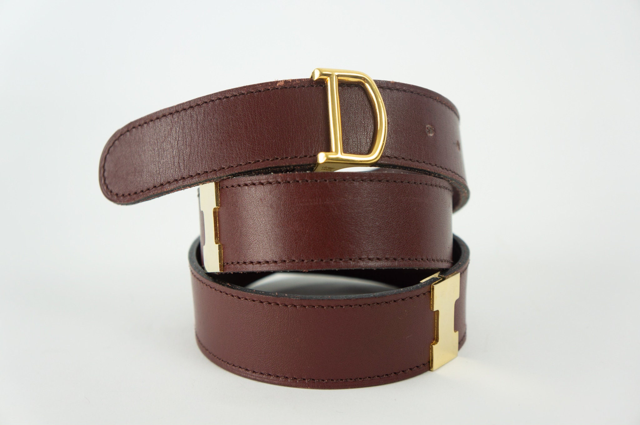 Abaco Paris Genuine Leather Brown Belt Made in France