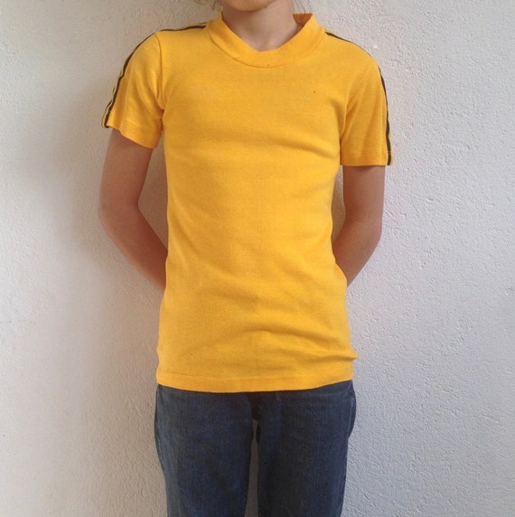 Adidas | Vintage | 1970s | Soccer t-shirt | Yellow