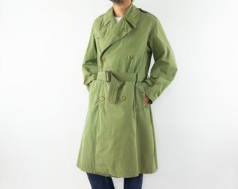 Vintage Military French Trench Coat - Etsy