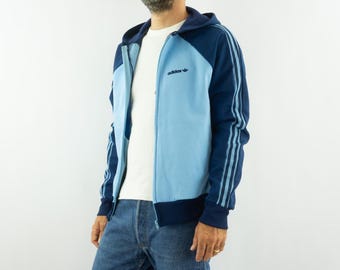 80年代 希少 メンズ ヴィンテージ ADIDAS Ventex USA ロゴ ブルー