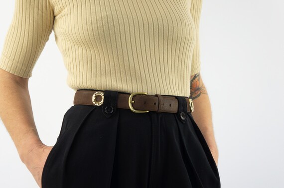 Pierre Cardin | Vintage Leather Belt | 1980s | Fa… - image 4