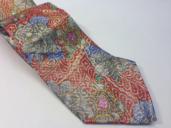 Paco Rabanne | Vintage Silk Necktie | 1980s | Nec… - image 2