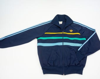 Adidas Vintage Track Jacket 1980s | Blue Ventex Tracksuit | 3