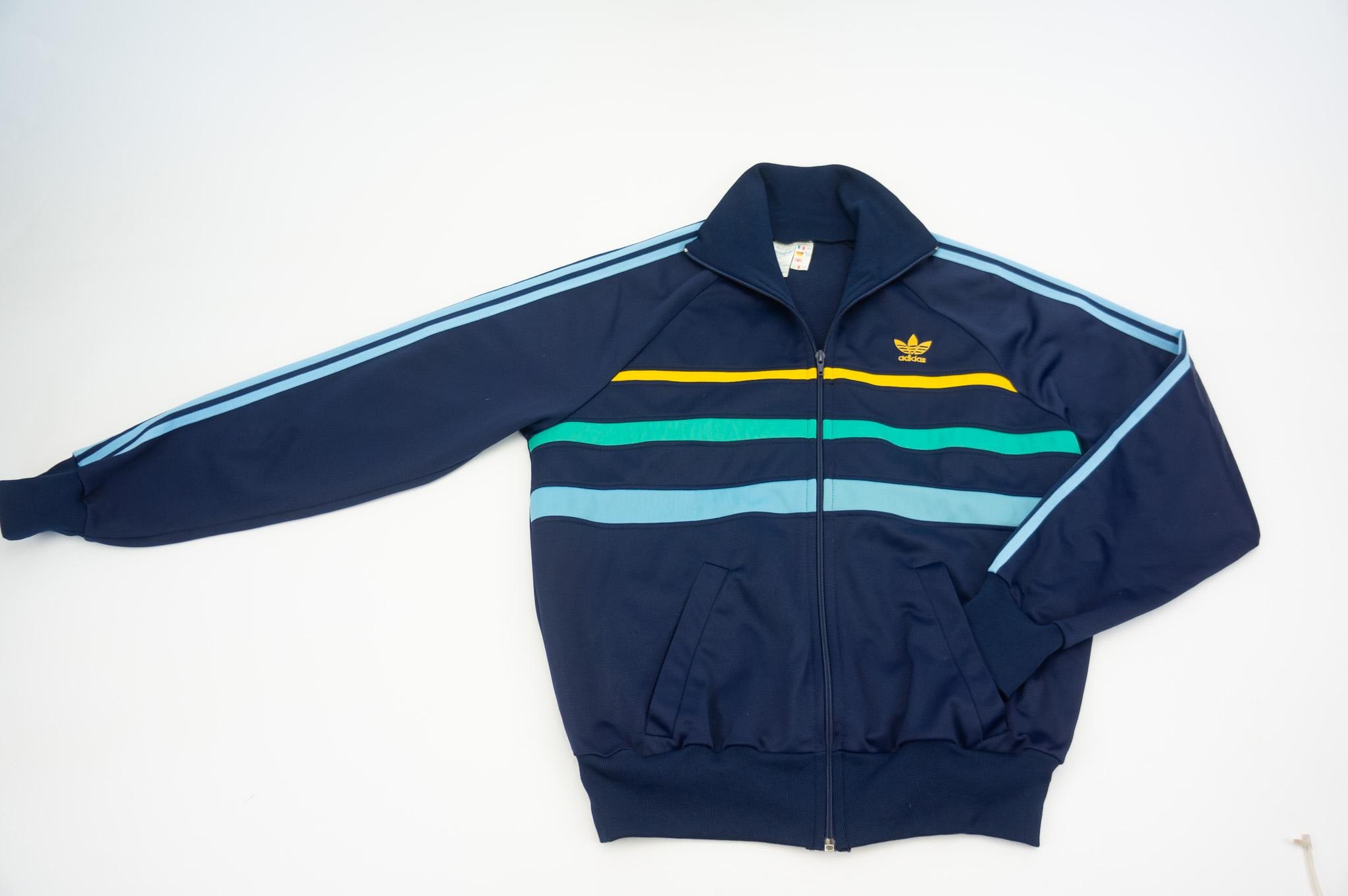 Adidas Vintage Track Jacket 1980s | Blue Ventex Tracksuit | 3
