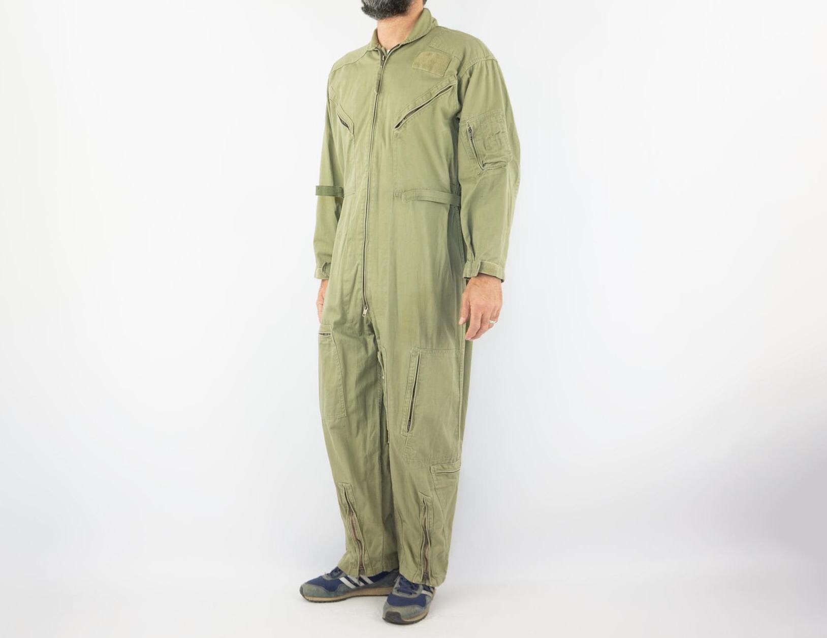 70s 80s AVIREX 米軍 リップストップナイロン フライトスーツ 38 Vintage Avirex Flight Suit 1980s | Type S-36 US Army Jumpsuit