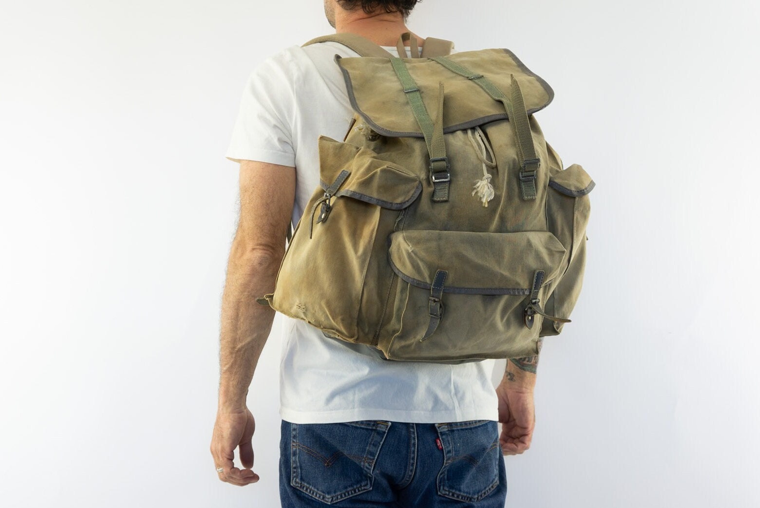 Millet Le Sherpa Vintage Backpack 1950s Hiking Rucksack Mountain  