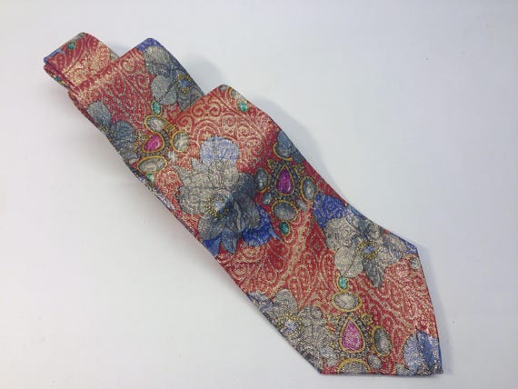 Paco Rabanne | Vintage Silk Necktie | 1980s | Nec… - image 1