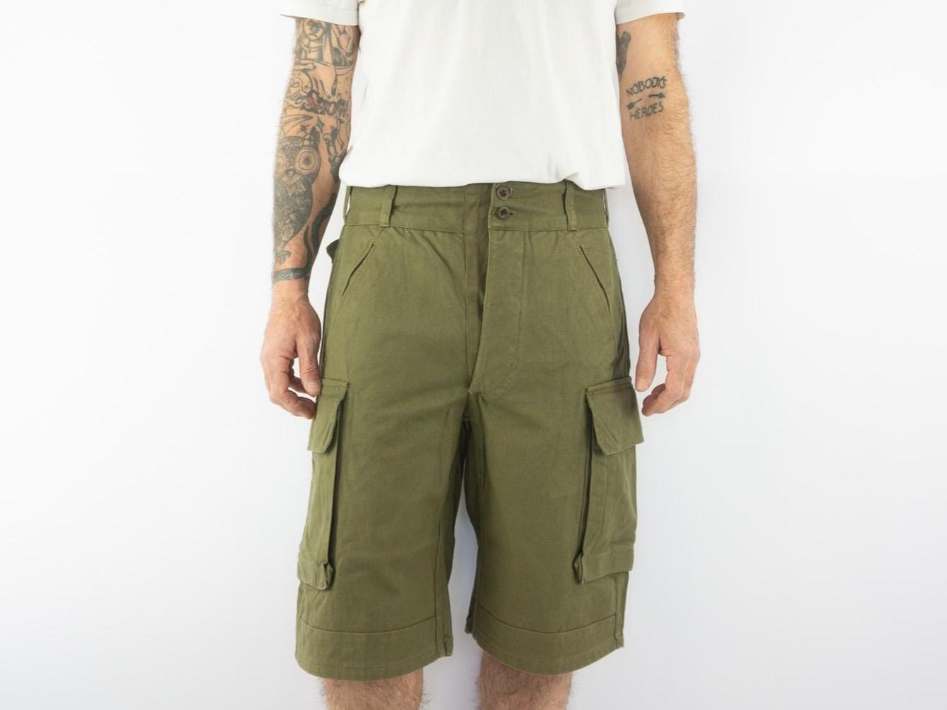 Vintage M47 Shorts 1950s | French Army Cargo Shorts | Algerian War