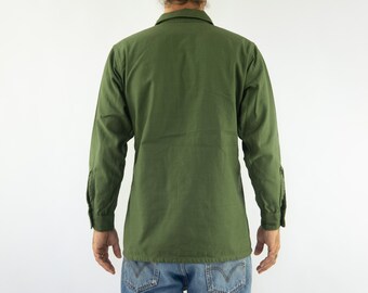 Vintage OG 107 U.S. Army Shirt 1970s | Military Sateen Fatigue