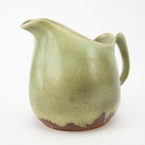 Vintage grote waterkan | Jaren 70 | Keramische kan | Groen/bruin aardewerk | Terracotta karaf | Kan van geglazuurd keramiek | Gemaakt in Frankrijk