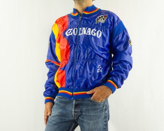 Vintage Colnago Cycling Jacket 1980s | Wool Road Bike Jacket | Italy | M