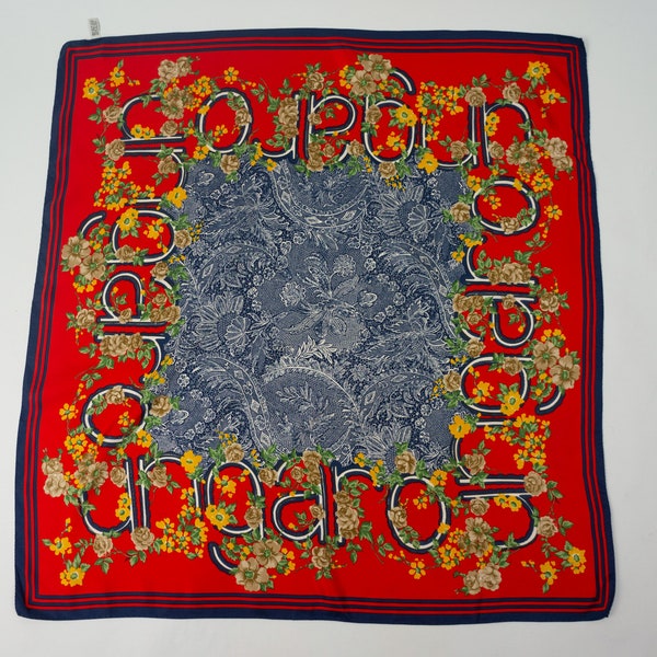 Grand foulard fleurs indiennes Bohemian Pink Bonheur du jour