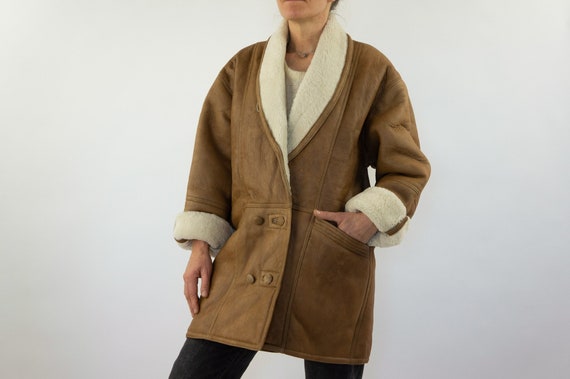 Vintage Shearling Jacket | 1980s | Sheepskin Jack… - image 1