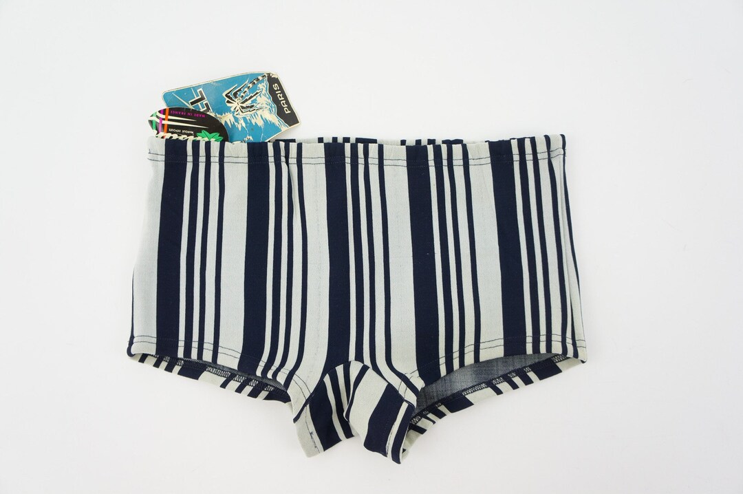 Atoll Vintage Mens Swimwear 1950s Striped Swim Brief Etsy