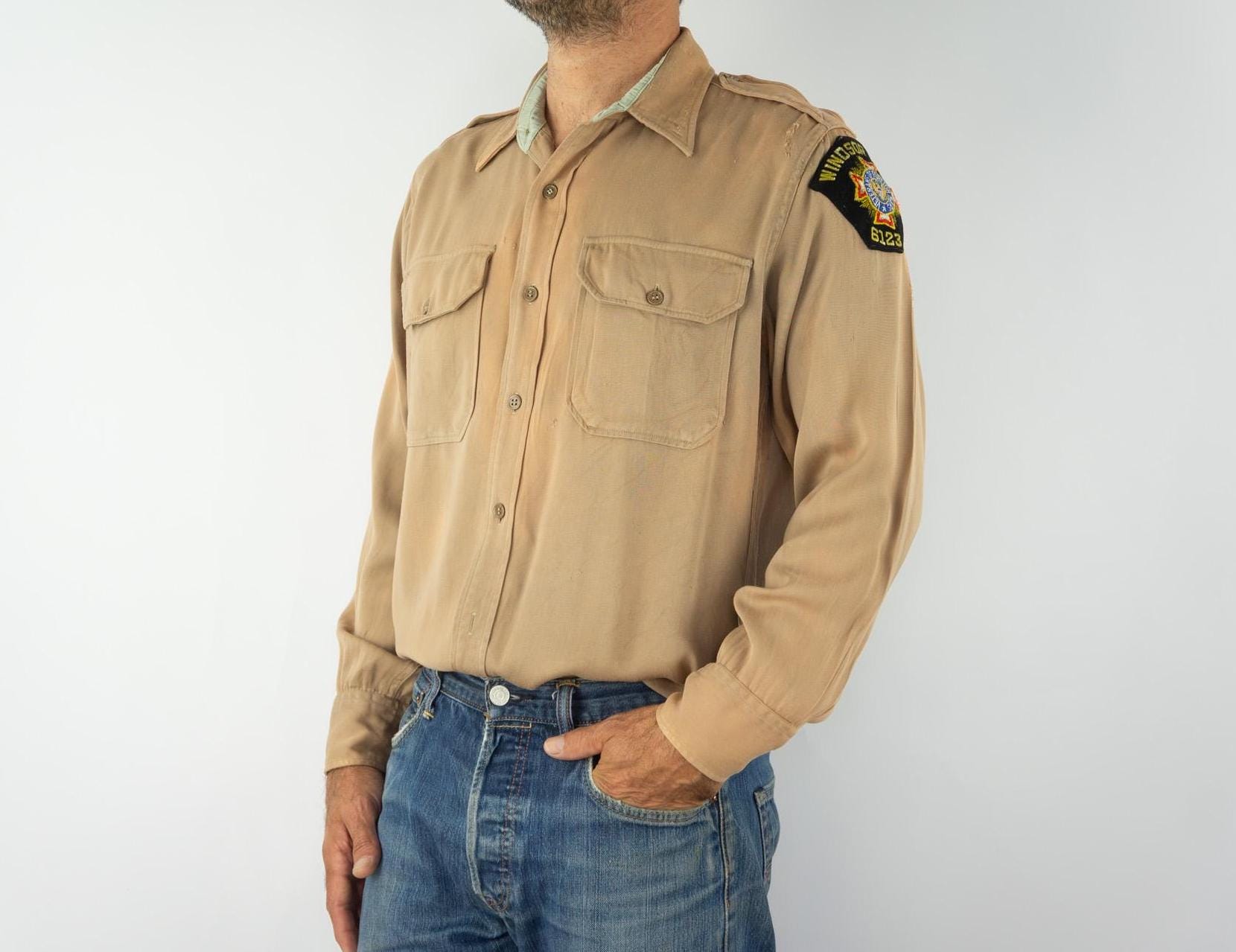 Vintage Elbeco Military Shirt 1950s | Officer's Regulation Uniform