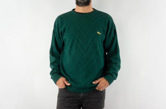 Lacoste Vintage Baumwoll Strick Pullover 1980er Jahre