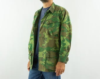 Reserved U.S. Army ERDL Camo Jungle Jacket 1970s | Vietnam War Era