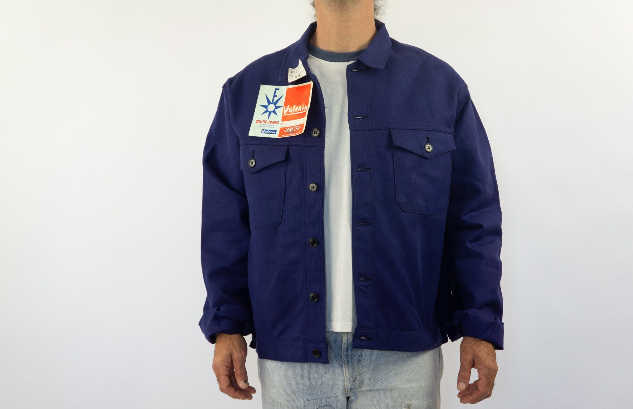 ジャケット・アウター ~30s 40s VULCAIN FRENCH WORK JACKET French Army Vulcain Work Jacket | Ugla パンと古着と本