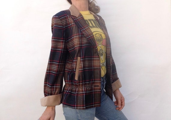 Moschino Jeans | Vintage Plaid Jacket | 1980/90s … - image 3
