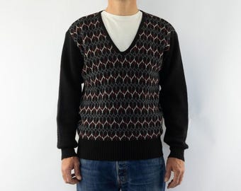 Yves Saint Laurent Tricots Pour Homme Blue Wool Vintage Sweater - Etsy