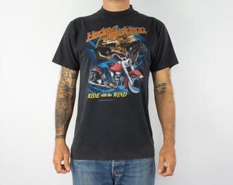 Vintage Harley Davidson T-shirt | 1990s | HD Motorcycle | T