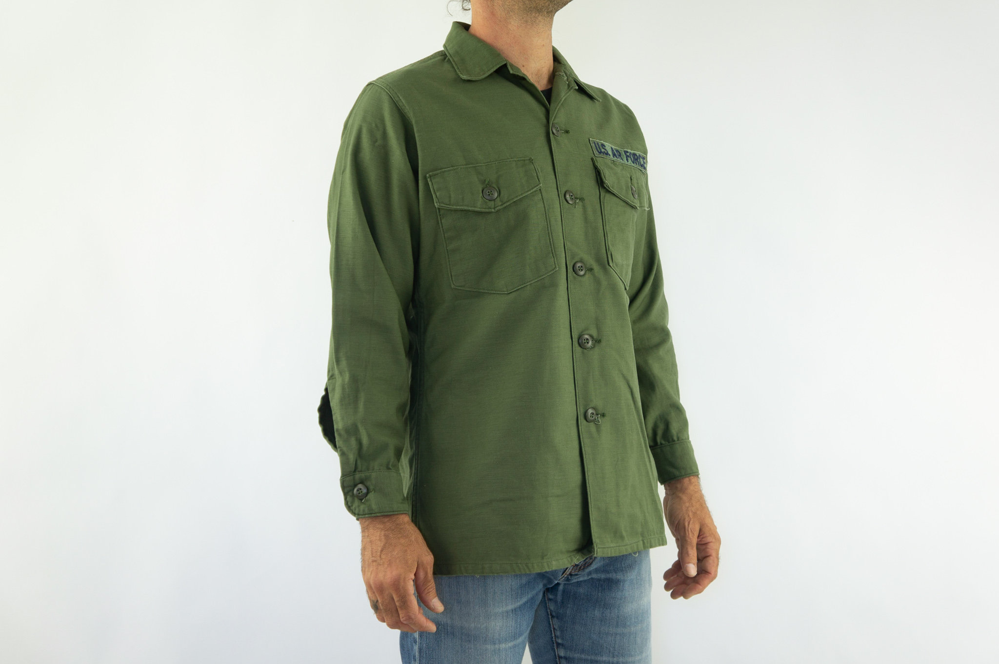 Vintage OG 107 U.S. Army Shirt 1970s | Military Utility Sateen