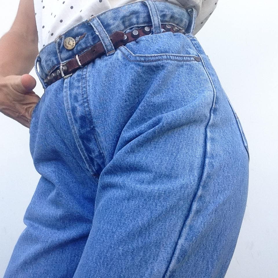Armani Jeans Vintage Jeans 1990s Tapered Denim Jeans Regular Fit 