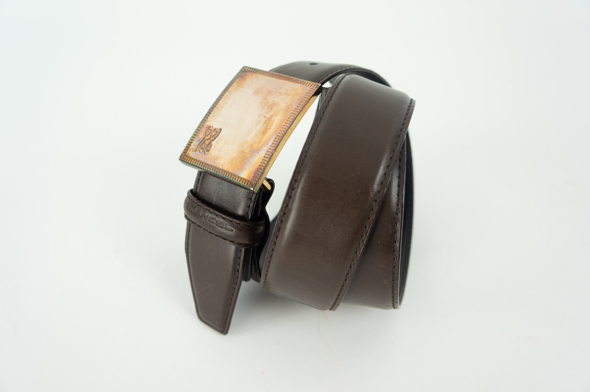 Vintage Lancel belt size S Vintage Leather Belt Lancel Brown Leather Made in France  main image 4