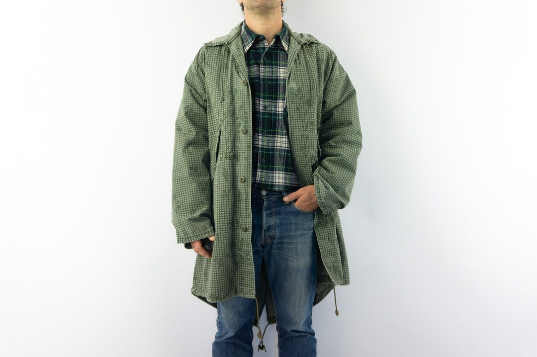 Vintage Military Parka U.S Army 1980s Military Jacket USMC Fishtail