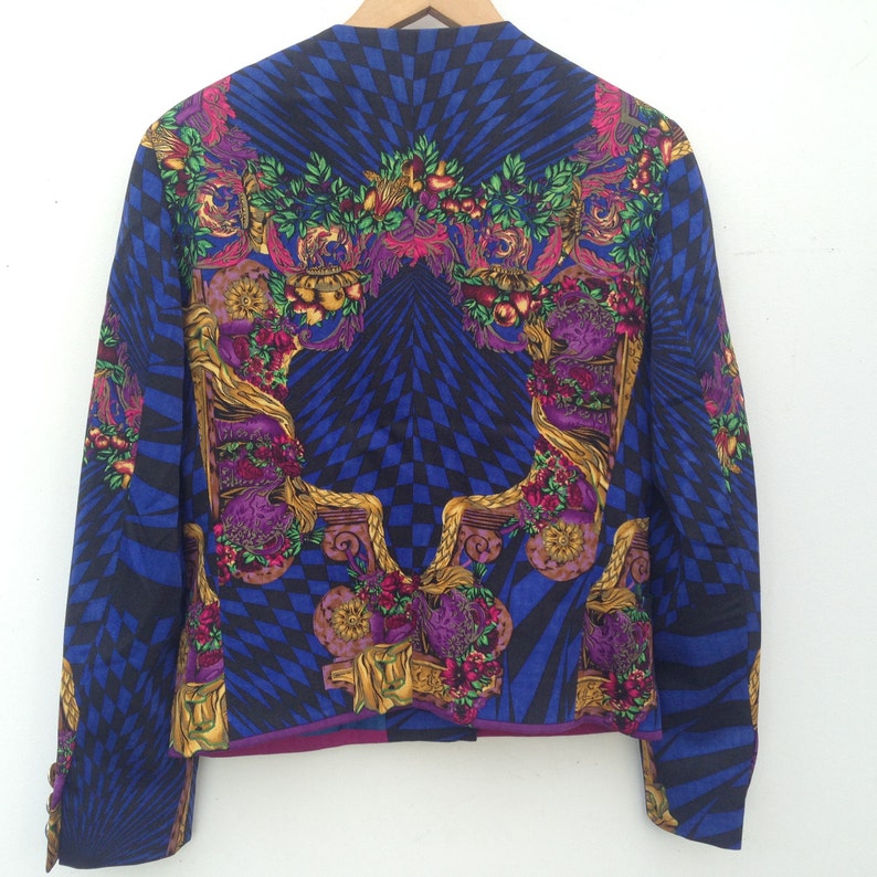 Gianni Versace Vintage 1980s Jacket Baroque/geometric | Etsy