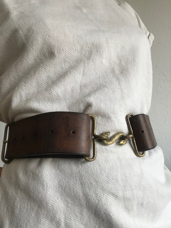 British WWI Officer Belt | Vintage | 1914s | Leath