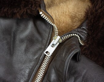 Vintage Golden Fleece G-1 Flight Jacket 1960s | Brown Leather