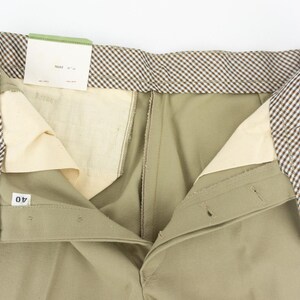 Vintage Pigeon Voyageur Work Pants 1950s | Beige Chino Cotton Workwear | NOS | France | M image 7
