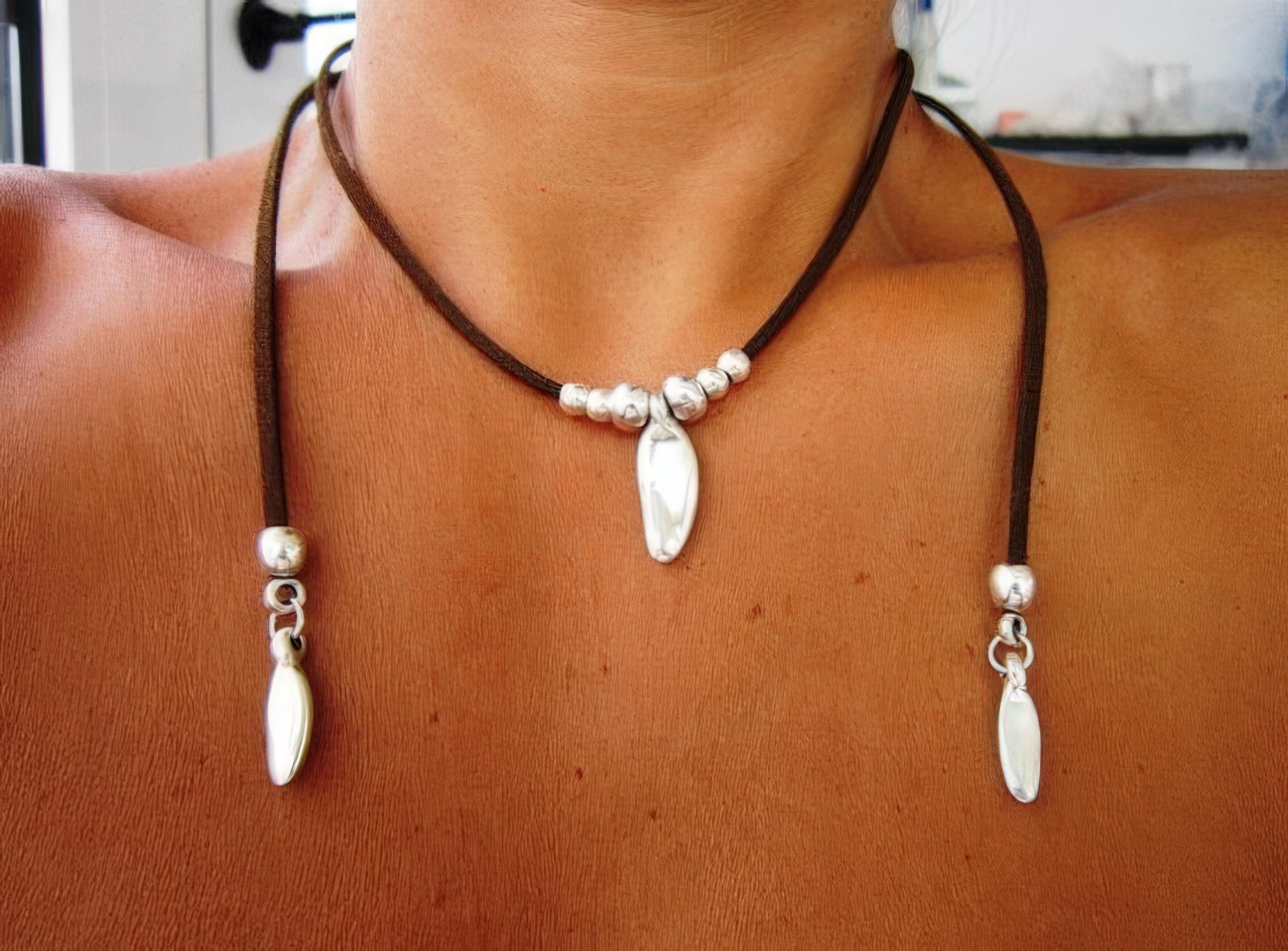 Wrap Necklace, Handmade Jewelry, Boho Jewelry, Bohemian Jewelry