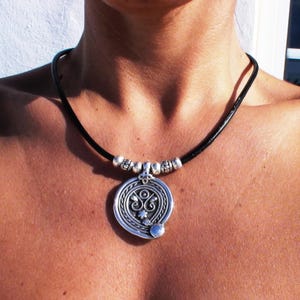 silver pendant custom charm necklace, Statement necklaces for women, custom personalized jewelry gifts for her
