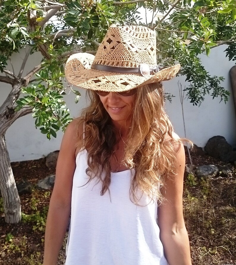 Personalized Straw Cowboy Hat Hats for Women Stetson Western Etsy