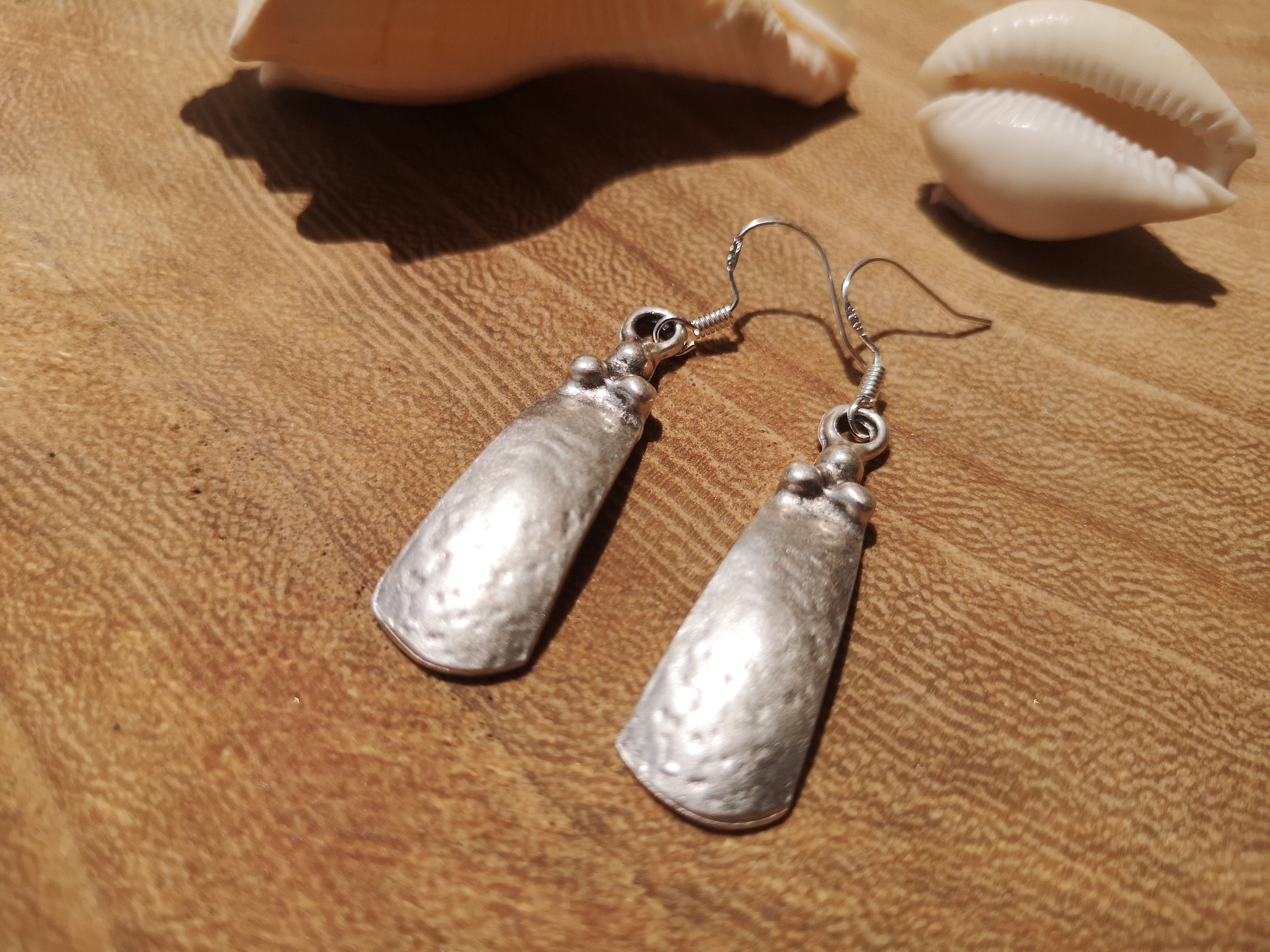 Orecchini pendenti in argento • Perline Boho e fatti a mano con gancio in argento sterling - Italia