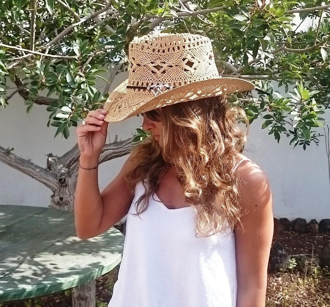 Coastal Cowgirl Custom Straw Cowboy Hat for Women • Western  display picture 3