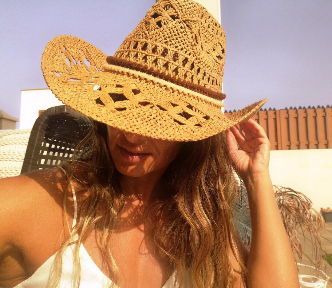 Coastal Cowgirl Custom Straw Cowboy Hat for Women • Western 