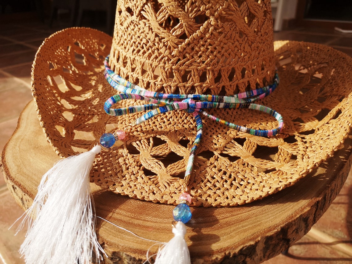 Boho cowboy hats for women bohemian cowgirl straw hat Etsy