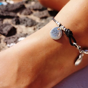 Silver Beaded Ankle bracelet, Personalized Bohemian jewelry anklets for women, Gift for her, best selling items by kekugi