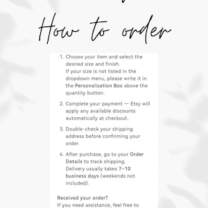 The image is a text-based document with instructions on how to order items from an online store.