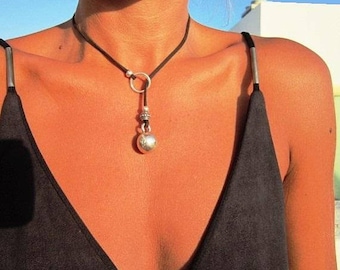 Boho Y lariat necklace, long silver necklaces, fashion bohemian jewelry, boho necklaces