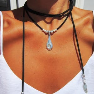 wrap necklace, handmade jewelry, Boho jewelry, bohemian jewelry, hippy jewelry, bohemian necklaces, boho necklaces, minimalist jewelry