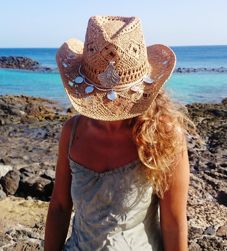 sun Party and festival hat western cowboy hat for women summer and beach hat straw hats