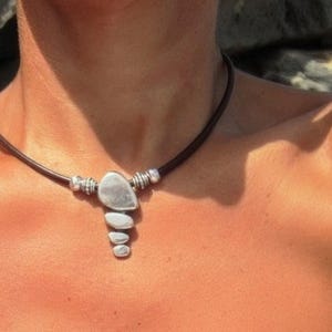 silver pendant custom charm necklace, Statement necklaces for women, custom personalized jewelry gifts for her