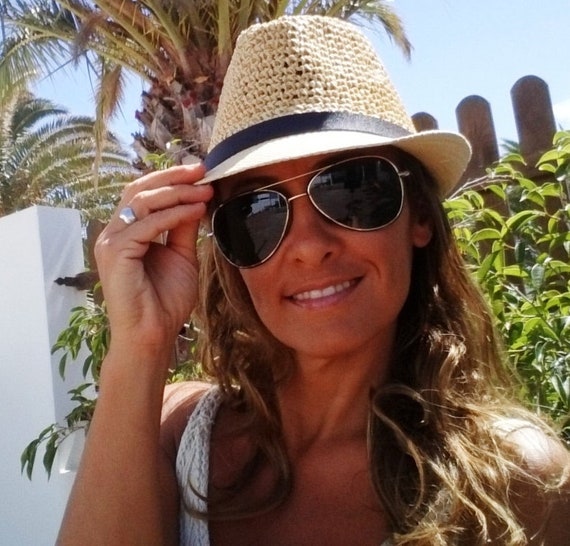Beige Fedora Hat Straw Hat Sun Hats Hats for Women Beach Hats