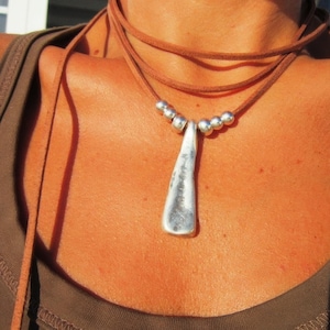 Wrap minimal necklace, boho jewelry, bohemian hippy style, boho necklaces, handmade jewelry
